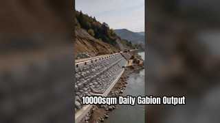 Gabion ağı taşlarla dolu altıgen tel kafeslerdir.