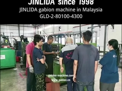 Yüksek hızlı GLD-2-80100-4300 gabion ağ makinesi gücü 30KW