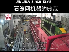 Ağır kullanımlı GLD-2 gabion üretim hattı, çalışma genişliği 4300, 100x120mm boyutunda ağ