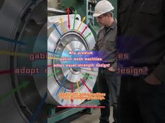 JINLIDA CNC gabion ağ makineleri, tüm parçalardaki gerilimi dengelemek için eşit mukavemetli tasarımı benimser.