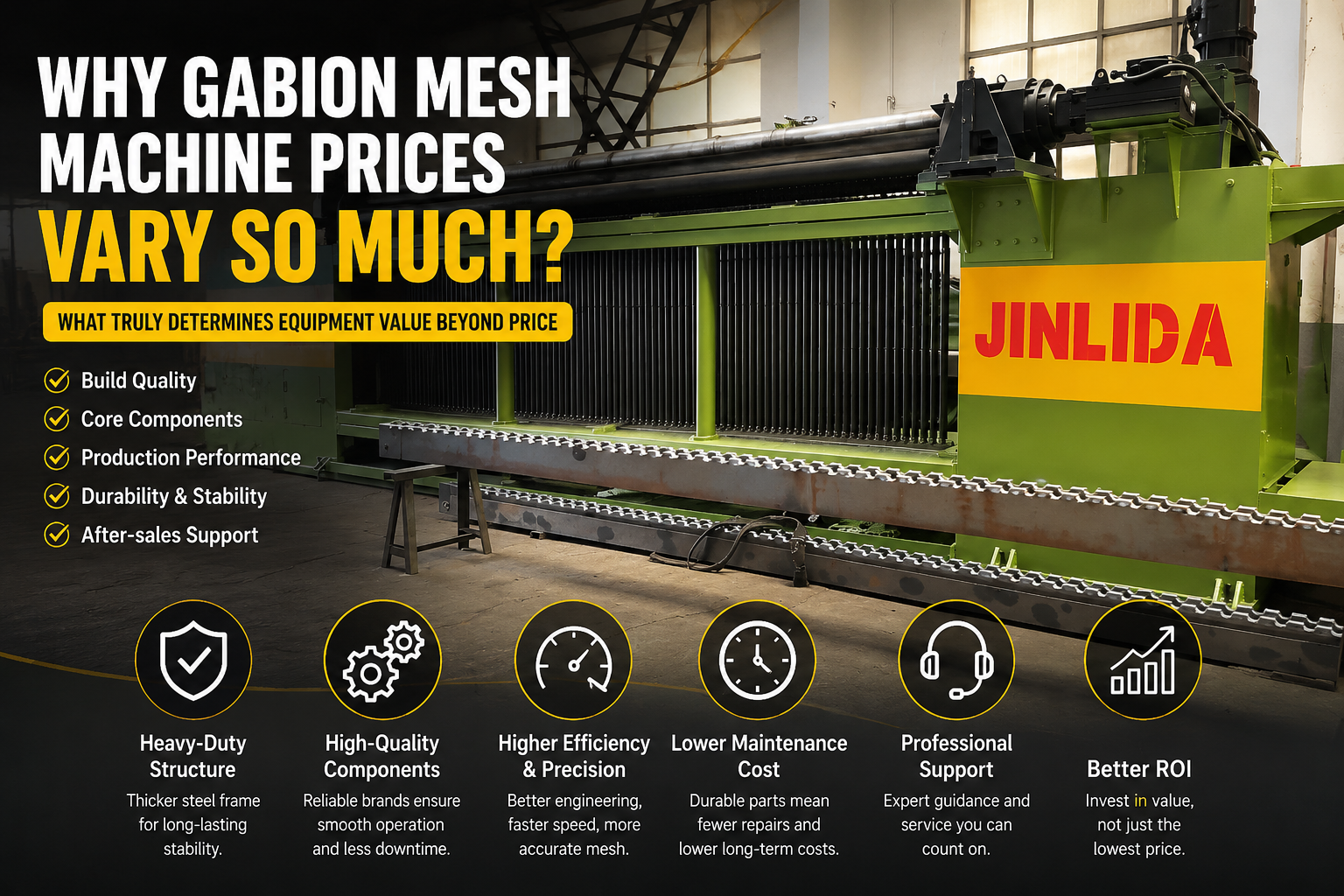 Şirketin en son blog yazıları Neden Gabion Mesh Makine Fiyatları Bu Kadar Değişiyor: Fiyatın ötesinde ekipman değerini gerçekten belirleyen nedir?