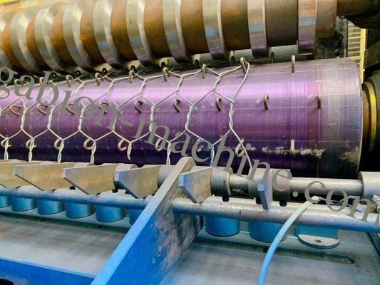 satın al Yükseklikleri 0.5m-2m için özelleştirilebilir gabion üretim hattı mavi renk çevrimiçi üretim