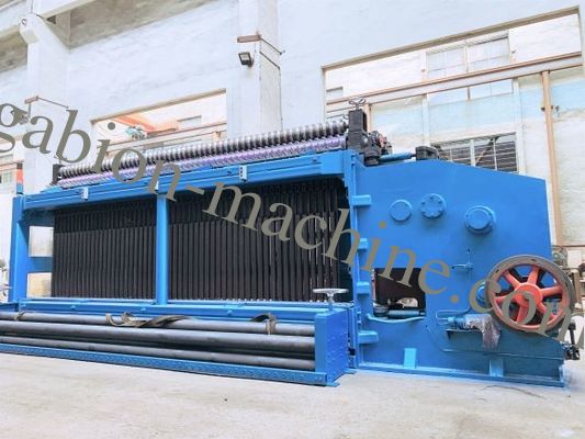 satın al Çift Büküm 4 * 1m 88 * 122mm Gabion Mesh Makinesi 3.2mm Galvanizli Tel 195m / s Mesh çevrimiçi üretim