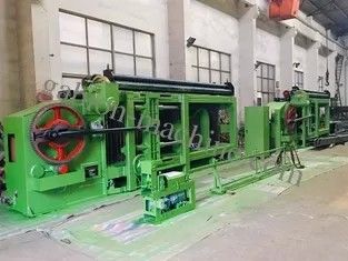 satın al Çift Raflı Tahrik Otomatik Yağ Ağır Hizmet Gabion Makinesi Yol ve Köprü için 120x150mm Mesh çevrimiçi üretim