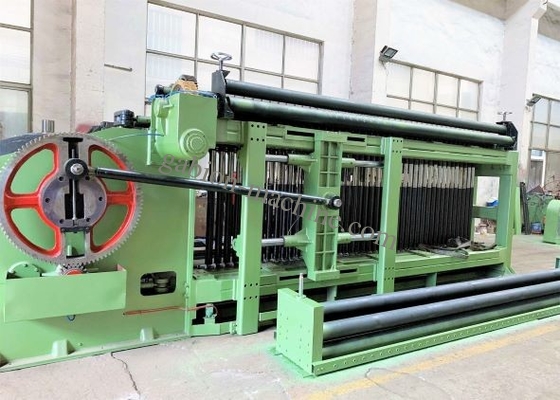 satın al Galfan Tel Gabion Kutusu Yapma Makinesi 22kw 4300mm Genişlik Çift Büküm Mesh çevrimiçi üretim